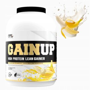 MUSCLE CLINIC GAINUP 3000 g GAINER BIAŁKO + WĘGLOWODANY BEZ CUKRU BANAN