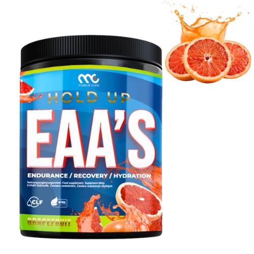 MUSCLE CLINIC HOLD UP EAA'S 400 g AMINOKWASY EAA + ELEKTROLITY - GREJPFRUT