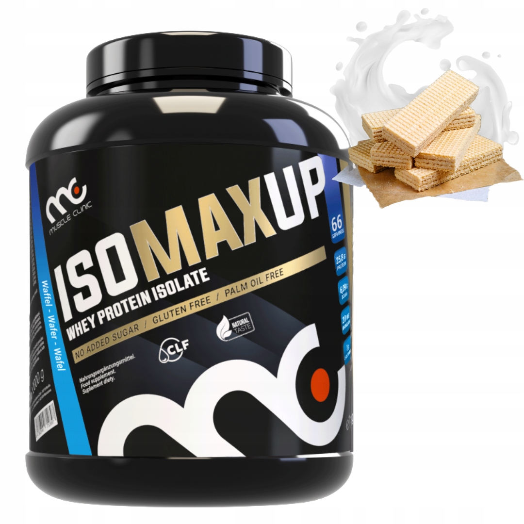 MUSCLE CLINIC ISO MAX UP 2000g IZOLAT BIAŁKA - JAKOŚĆ PREMIUM - WFELEK