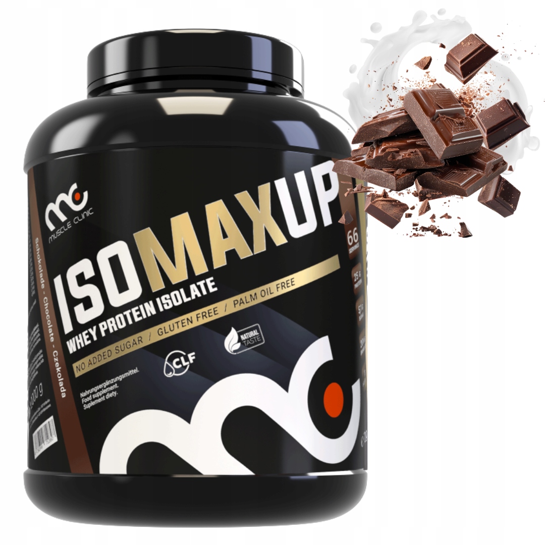 MUSCLE CLINIC ISO MAX UP 2000g IZOLAT BIAŁKA - JAKOŚĆ PREMIUM - CZEKOLADA