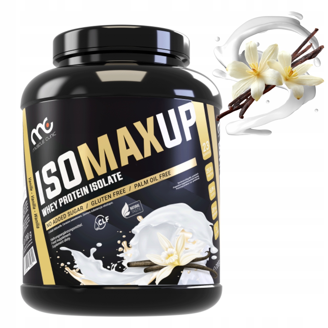 MUSCLE CLINIC ISO MAX UP 700g IZOLAT BIAŁKA - JAKOŚĆ PREMIUM - WANILIA