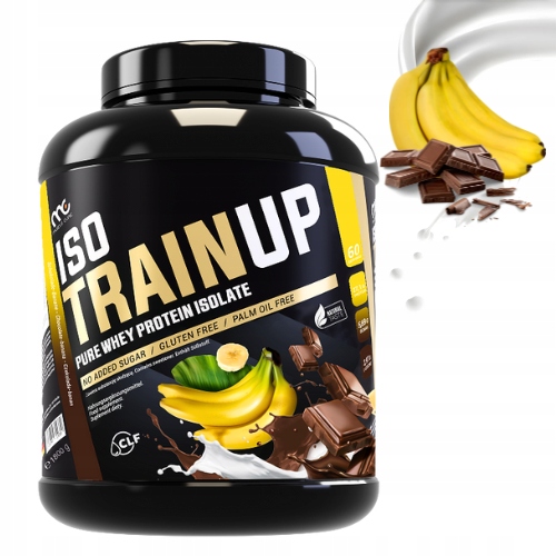 MUSCLE CLINIC ISO TRAIN UP 1800g IZOLAT BIAŁKA ZERO CUKRU - CZEKOLADA BANAN