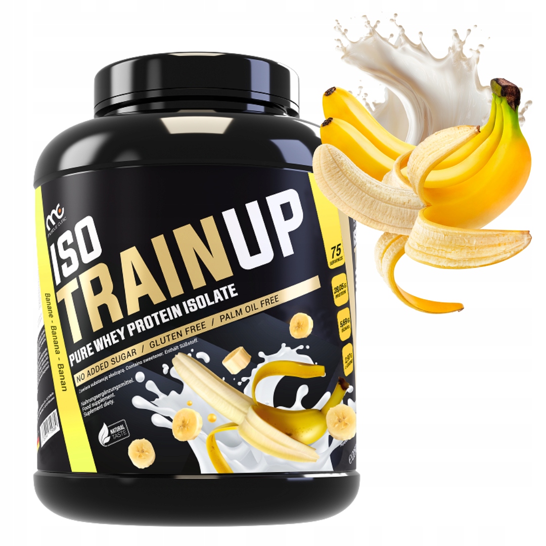 MUSCLE CLINIC ISO TRAIN UP 2250 g IZOLAT BIAŁKA BEZ CUKRU - BANAN