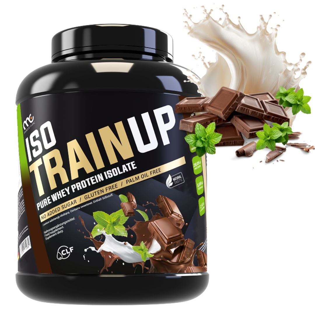 MUSCLE CLINIC ISO TRAIN UP 2250 g IZOLAT BIAŁKA - CZEKOLADA Z MIĘTĄ