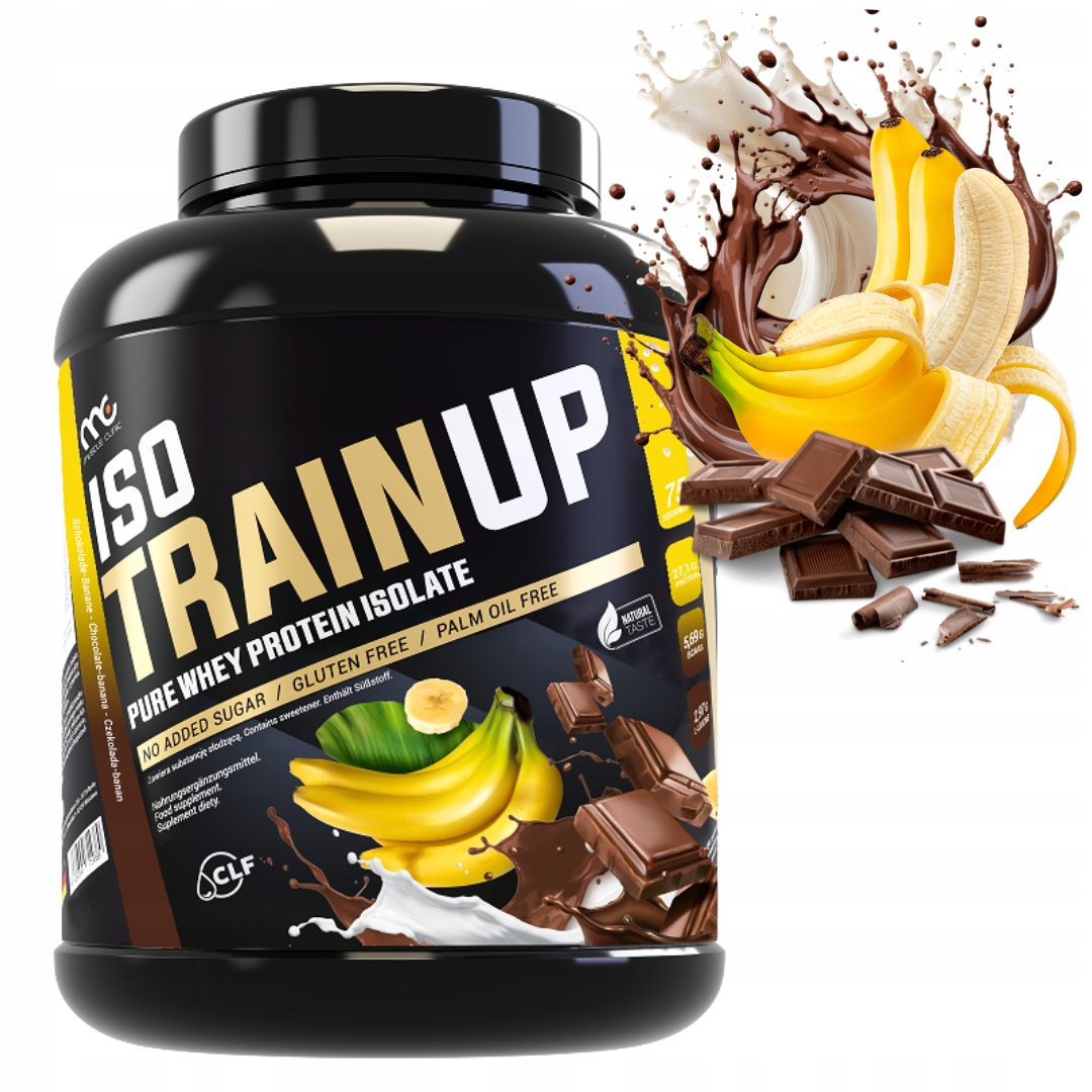 MUSCLE CLINIC ISO TRAIN UP 2250 g IZOLAT BIAŁKA - CZEKOLADA Z BANANEM