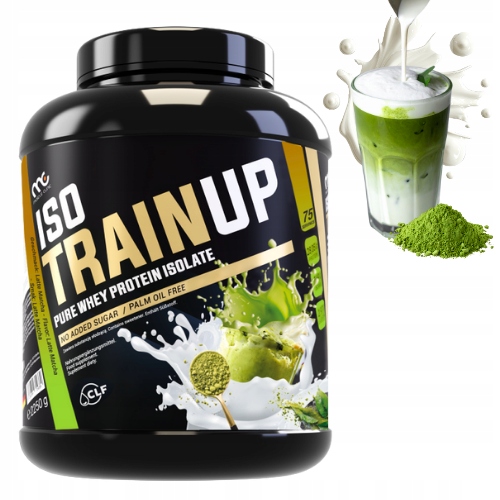 MUSCLE CLINIC ISO TRAIN UP 2250g IZOLAT BIAŁKA - MATCHA LATTE new