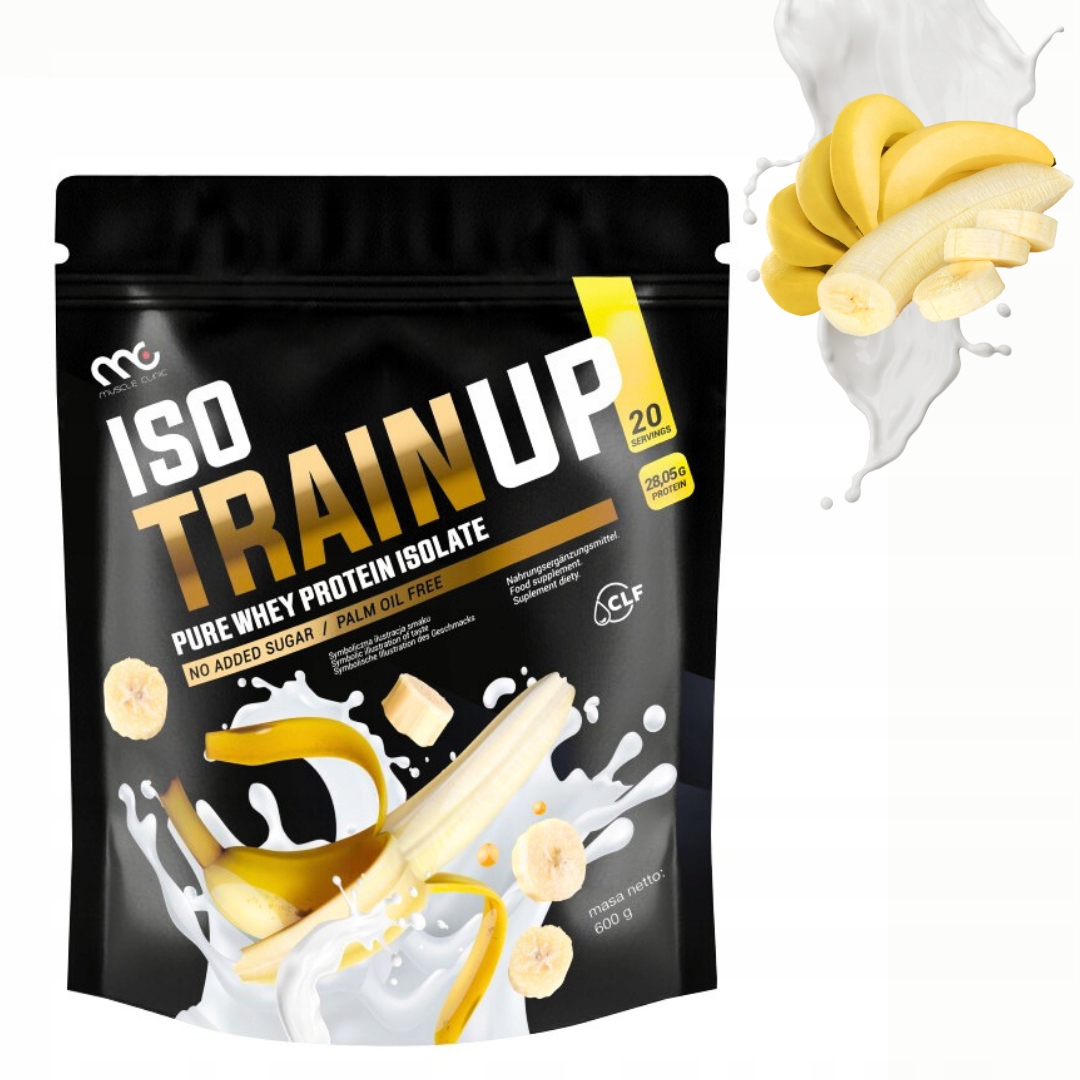 MUSCLE CLINIC ISO TRAIN UP 600 g IZOLAT BIAŁKA - BANAN