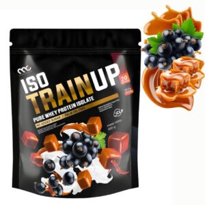 MUSCLE CLINIC ISO TRAIN UP 600 g IZOLAT BIAŁKA - CZARNA PORZECZKA KARMEL
