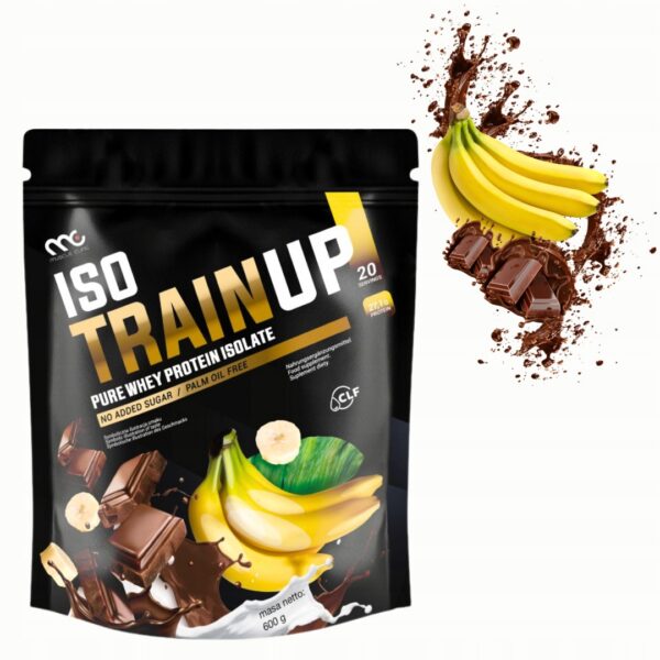 MUSCLE CLINIC ISO TRAIN UP 600 g IZOLAT BIAŁKA - CZEKOLADA BANAN