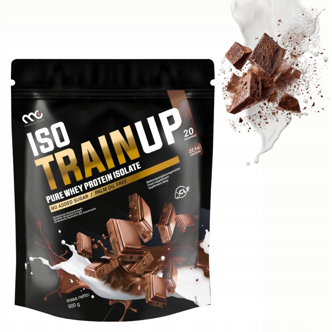 MUSCLE CLINIC ISO TRAIN UP 600 g IZOLAT BIAŁKA - CZEKOLADA