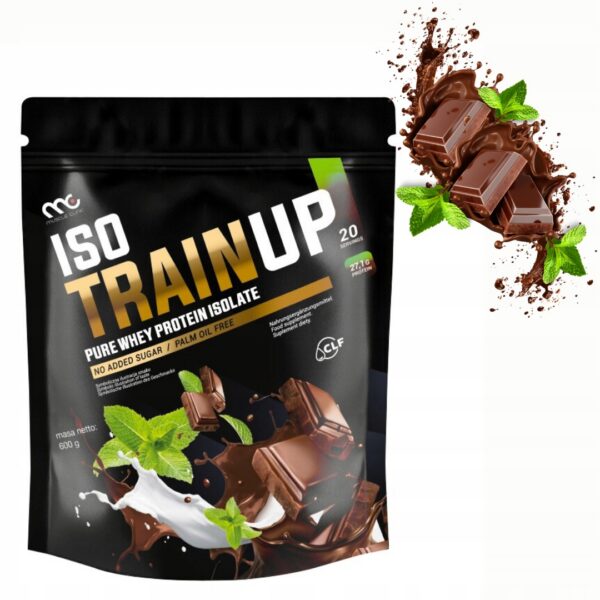 MUSCLE CLINIC ISO TRAIN UP 600 g IZOLAT BIAŁKA - CZEKOLADA MIĘTA