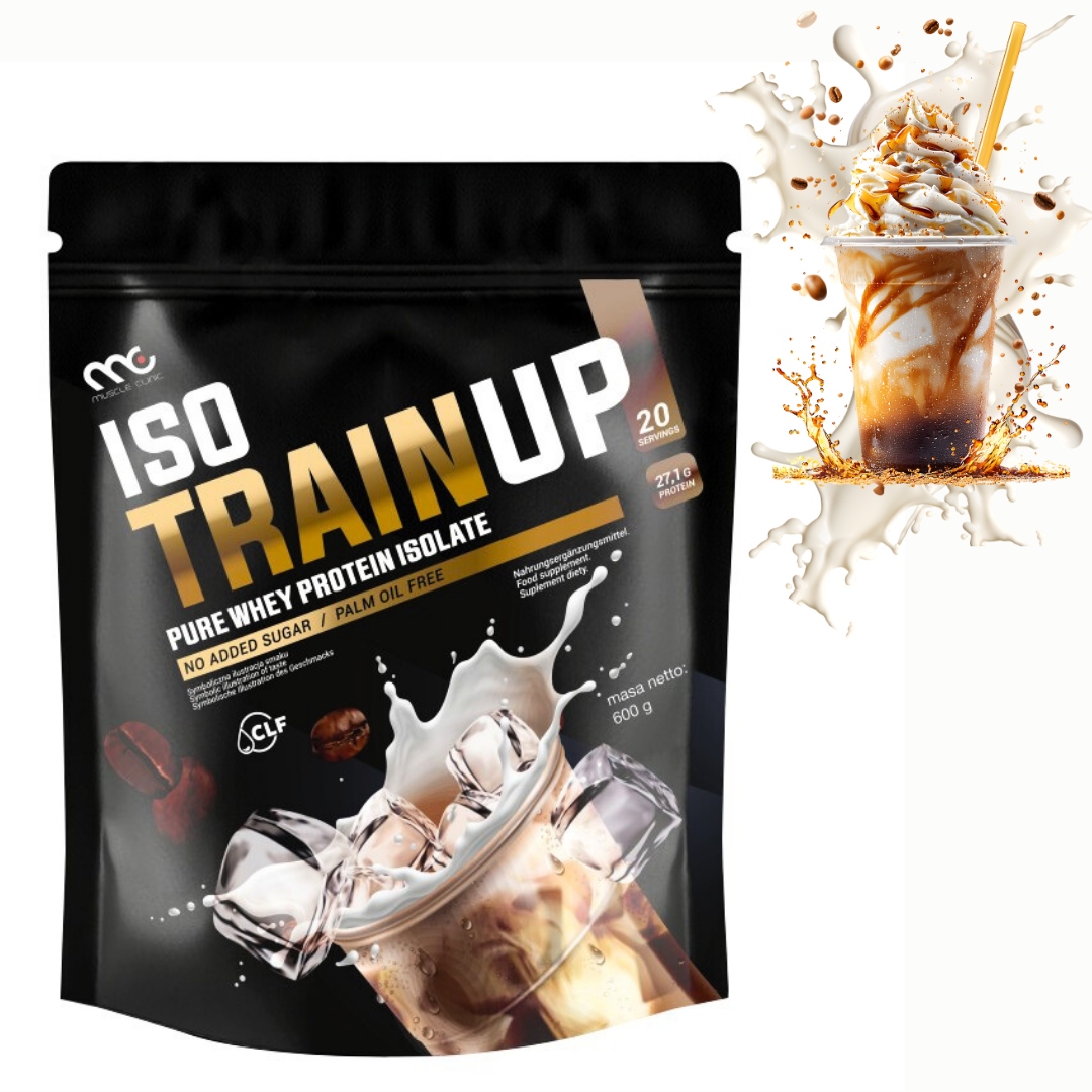 MUSCLE CLINIC ISO TRAIN UP 600 g IZOLAT BIAŁKA - KAWA MROŻONA