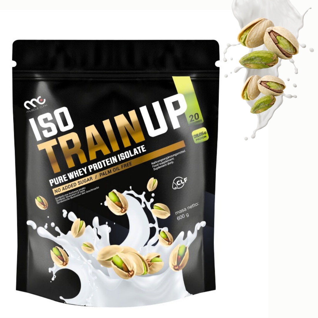 MUSCLE CLINIC ISO TRAIN UP 600 g IZOLAT BIAŁKA - PISTACJA