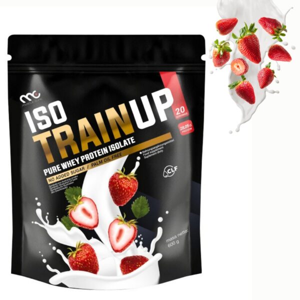 MUSCLE CLINIC ISO TRAIN UP 600 g IZOLAT BIAŁKA - TRUSKAWKA