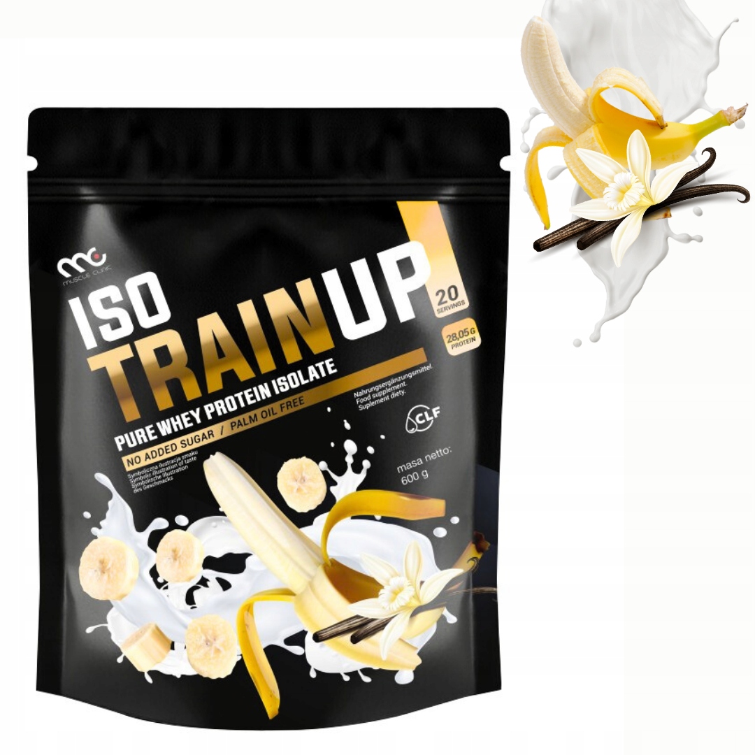 MUSCLE CLINIC ISO TRAIN UP 600 g IZOLAT BIAŁKA - WANILIA BANAN