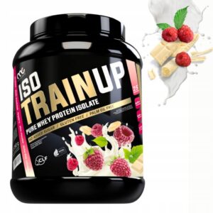 MUSCLE CLINIC ISO TRAIN UP 750 g IZOLAT BIAŁKA - BIAŁA CZEKOLADA Z MALINĄ