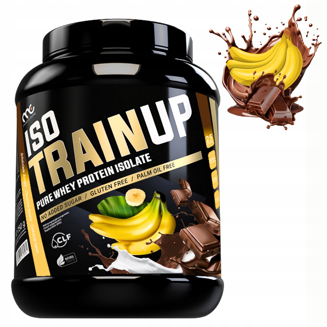 MUSCLE CLINIC ISO TRAIN UP 750 g IZOLAT BIAŁKA - CZEKOLADA BANAN