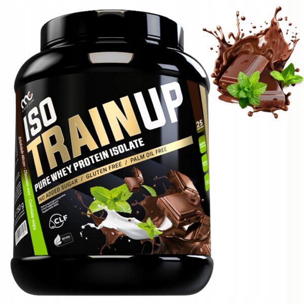 MUSCLE CLINIC ISO TRAIN UP 750 g IZOLAT BIAŁKA - CZEKOLADA Z MIĘTĄ