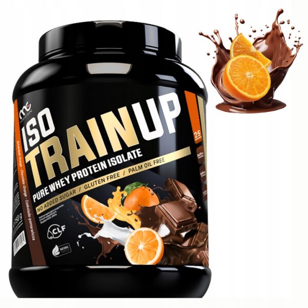 MUSCLE CLINIC ISO TRAIN UP 750 g IZOLAT BIAŁKA - CZEKOLADA Z POMARAŃCZĄ