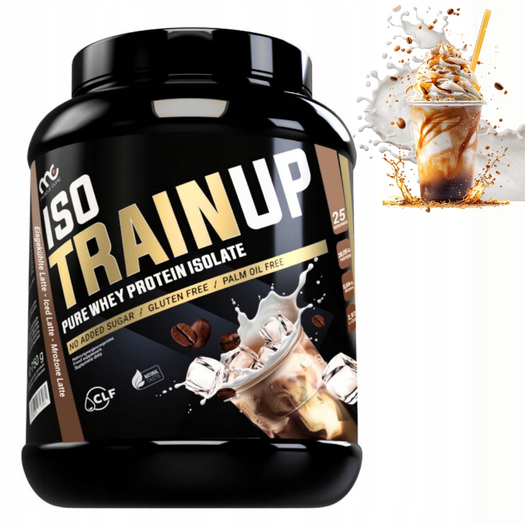 MUSCLE CLINIC ISO TRAIN UP 750 g IZOLAT BIAŁKA - KAWA MROŻONA