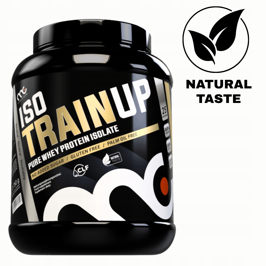MUSCLE CLINIC ISO TRAIN UP 750 g IZOLAT BIAŁKA - NATURALNY
