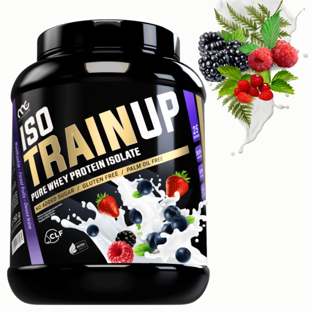 MUSCLE CLINIC ISO TRAIN UP 750 g IZOLAT BIAŁKA - OWOCE LEŚNE