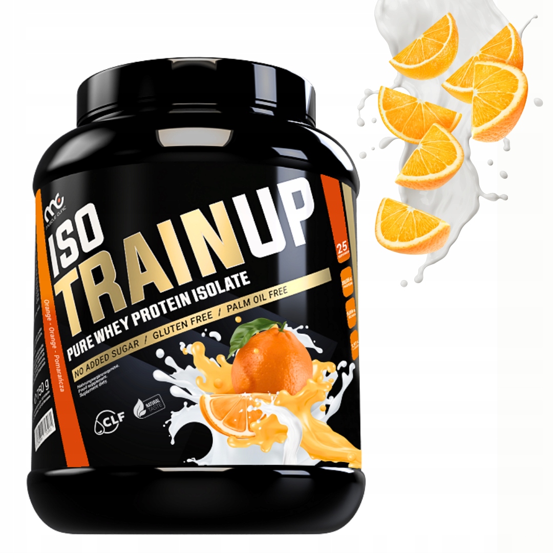 MUSCLE CLINIC ISO TRAIN UP 750 g IZOLAT BIAŁKA - POMARAŃCZA