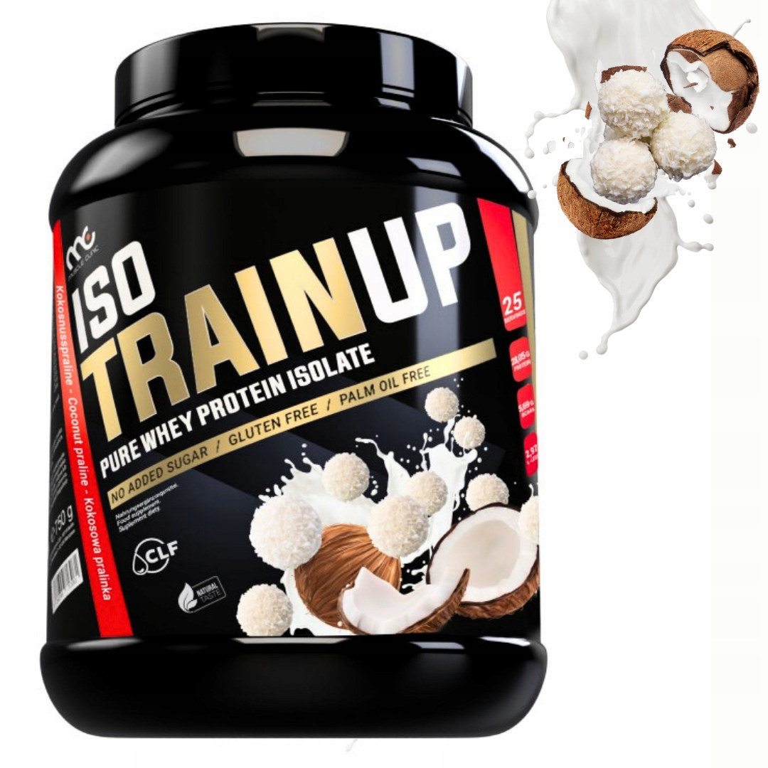 MUSCLE CLINIC ISO TRAIN UP 750 g IZOLAT BIAŁKA - PRALINKA KOKOSOWA
