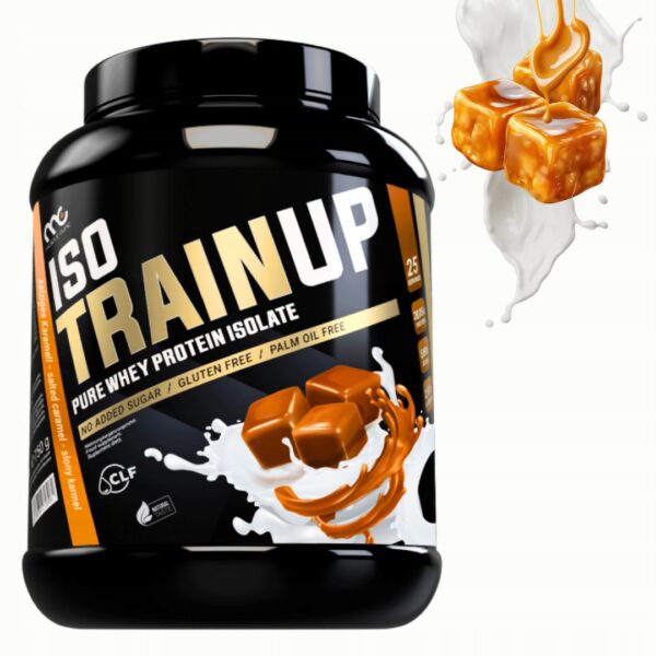 MUSCLE CLINIC ISO TRAIN UP 750 g IZOLAT BIAŁKA - SŁONY KARMEL