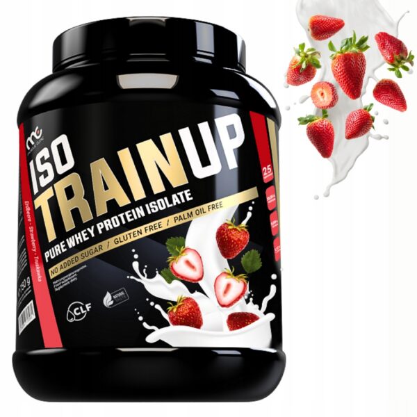 MUSCLE CLINIC ISO TRAIN UP 750 g IZOLAT BIAŁKA - TRUSKAWKA