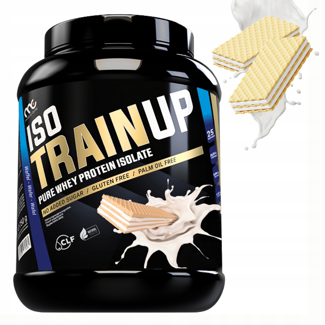 MUSCLE CLINIC ISO TRAIN UP 750 g IZOLAT BIAŁKA - WAFELKOWY