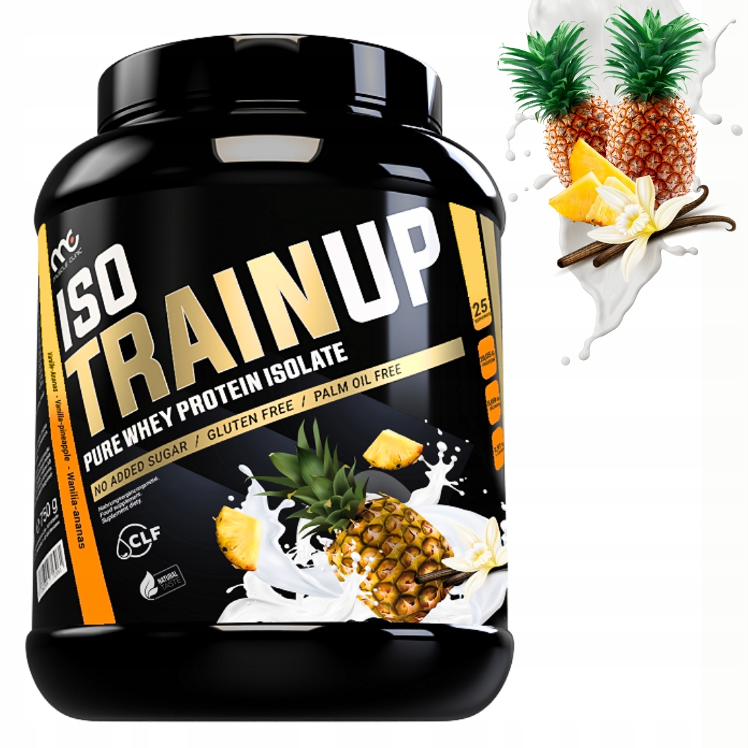 MUSCLE CLINIC ISO TRAIN UP 750 g IZOLAT BIAŁKA - WANILIA ANANAS