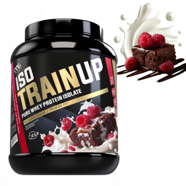 MUSCLE CLINIC ISO TRAIN UP 750g IZOLAT BIAŁKA - BROWNIE z MALINAMI new