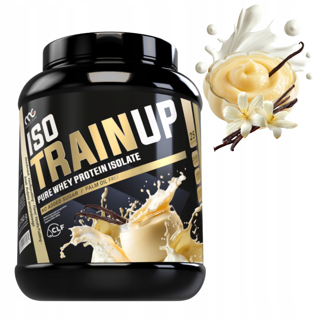 MUSCLE CLINIC ISO TRAIN UP 750g IZOLAT BIAŁKA - BUDYŃ WANILIOWY new