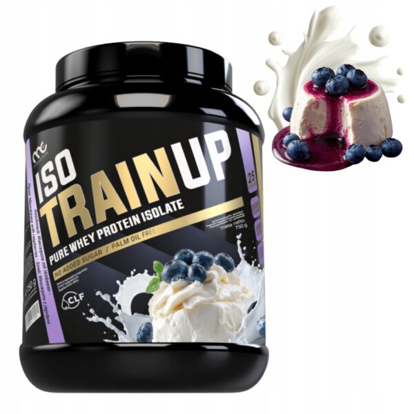 MUSCLE CLINIC ISO TRAIN UP 750g IZOLAT BIAŁKA - MASCARPONE z JAGODAMI new