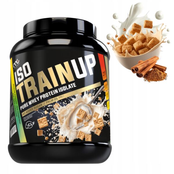 MUSCLE CLINIC ISO TRAIN UP 750g IZOLAT BIAŁKA - PŁATKI CYNAMONOWE new