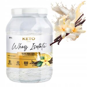 MUSCLE CLINIC KETO WHEY ISOLATE 800 g IZOLAT BIAŁKA + OLEJ MCT - WANILA