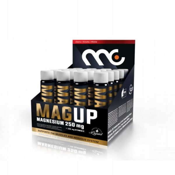 MUSCLE CLINIC MAG UP SHOT 25ml 250 mg MAGNEZU - REGENERACJA - SKURCZE