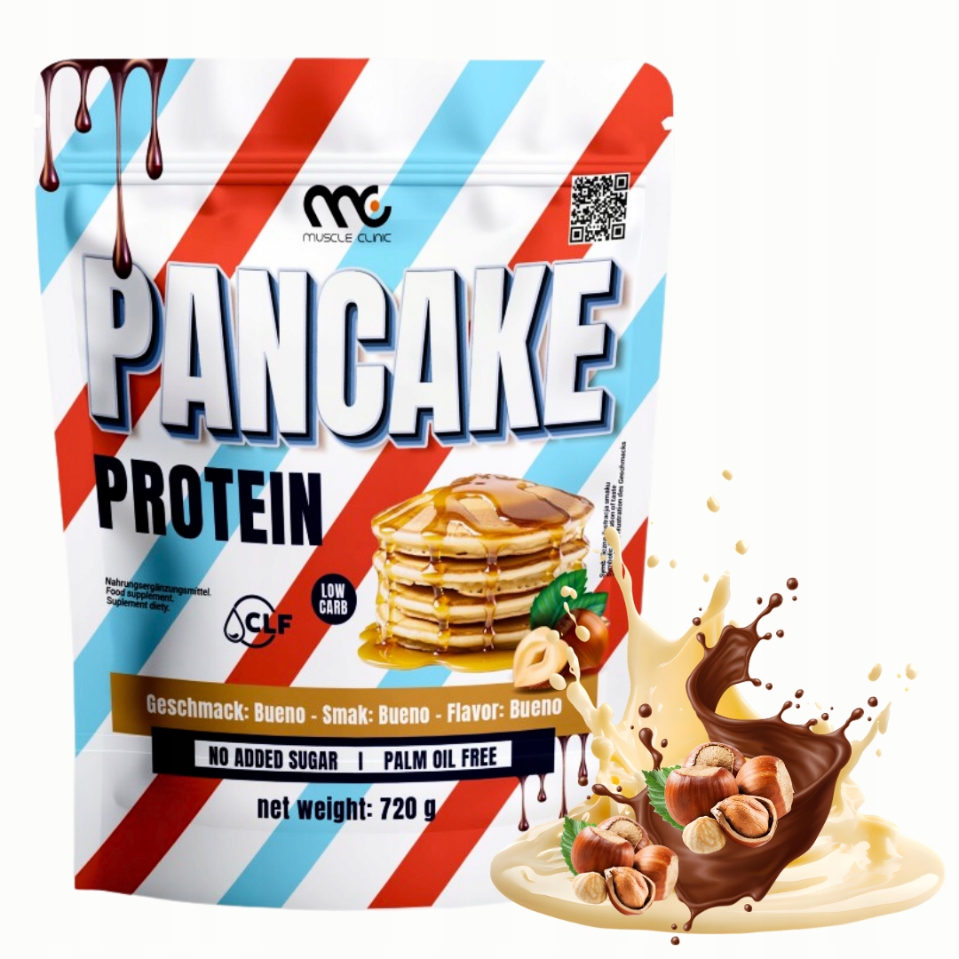 MUSCLE CLINIC PANCAKE PROTEIN 720g PANKEJKI BIAŁKOWE BEZ CUKRU KINDER BUENO