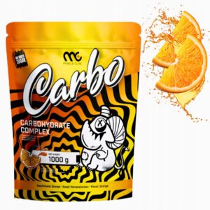 MUSCLE CLINIC SMOOTHIE CARBO 1000 g WĘGLOWODANY - ENERGIA - POMARAŃCZA