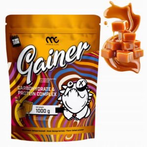MUSCLE CLINIC SMOOTHIE GAINER 1000 g ODŻYWKA NA MASĘ - SŁONY KARMEL