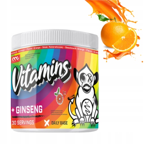 MUSCLE CLINIC SMOOTHIE VITAMINS + Ginseng 300g WITAMINY - MAGNEZ - ŻEŃ SZEŃ