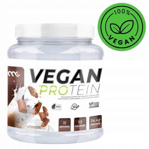 MUSCLE CLINIC VEGAN PROTEIN 450 g BIAŁKO ROŚLINNE - CZEKOLADA