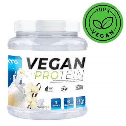 MUSCLE CLINIC VEGAN PROTEIN 450 g BIAŁKO ROŚLINNE - WANILIA