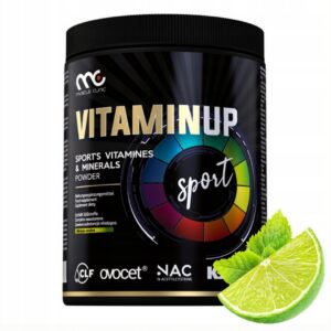 MUSCLE CLINIC VITAMIN UP 300 G WITAMINY/MINERAŁY - NAC - Q10 -LIMONKA MIĘTA