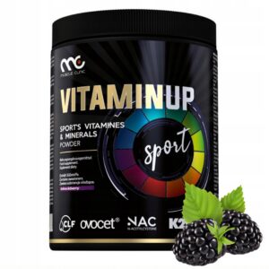 MUSCLE CLINIC VITAMIN UP 300 G WITAMINY/MINERAŁY - NAC - Q10 - SMAK JEŻYNA