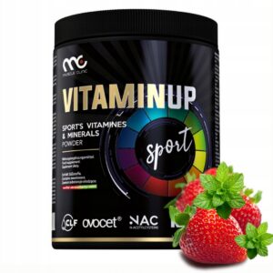 MUSCLE CLINIC VITAMIN UP 300 G WITAMINY/MINERAŁY - NAC -Q10-TRUSKAWKA MIĘTA
