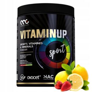 MUSCLE CLINIC VITAMIN UP 300 G WITAMINY MINERAŁY-NAC-Q10-TRUSKAWKA CYTRYNA