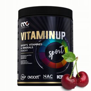 MUSCLE CLINIC VITAMIN UP 300 G WITAMINY MINERAŁY - NAC - Q10 - WIŚNIA