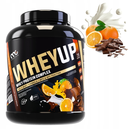 MUSCLE CLINIC WHEY UP 1800g ODŻYWKA BIAŁKOWA KONCENTRAT-CZEKOLADA POMARAŃCZ